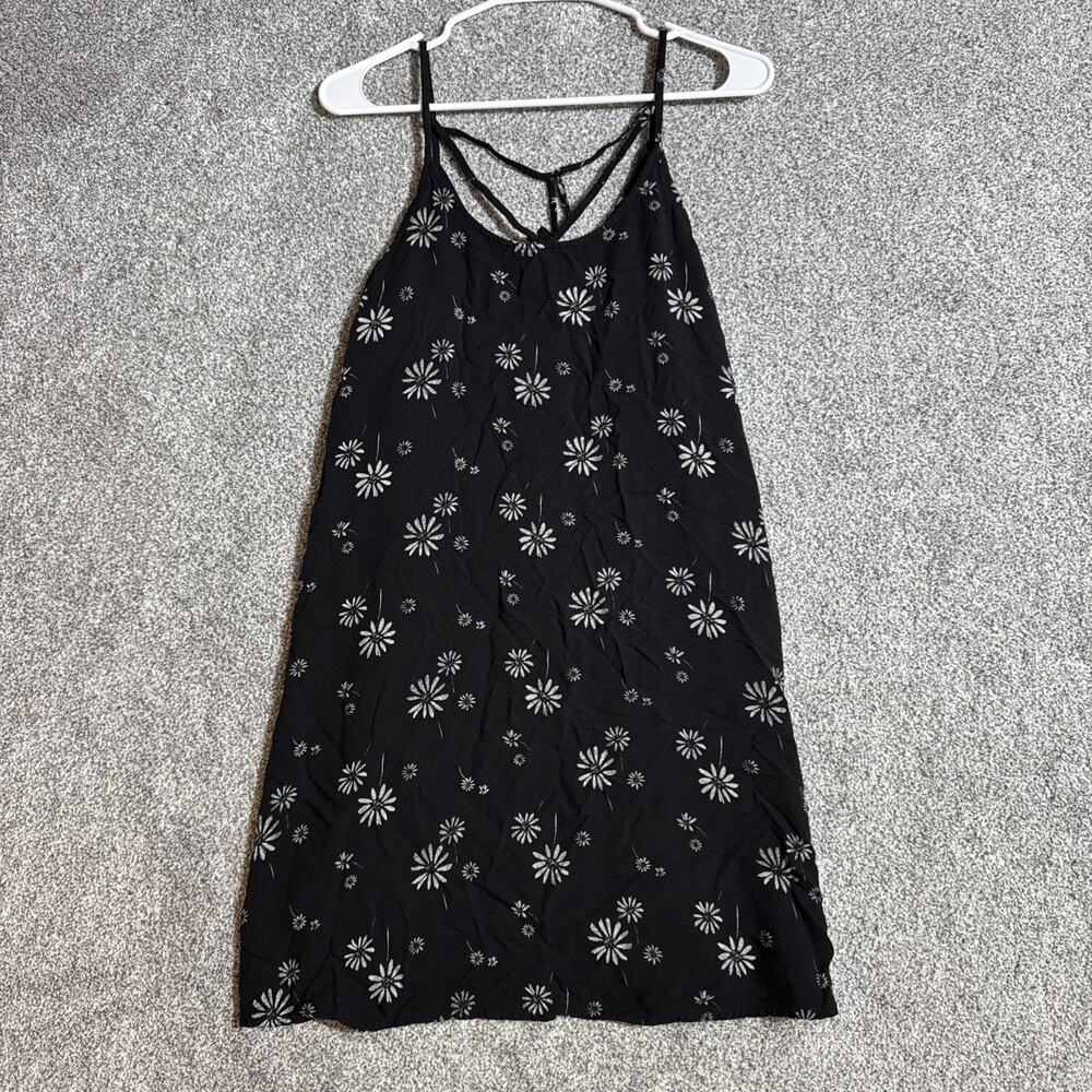 Daisy Print Slip Dress M Retro 90s Y2K Grunge Chic Cottagecore Festival Summer
